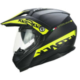 CGM 666S TWIN HITRACK Casco Todoterreno Negro Mate Amarillo