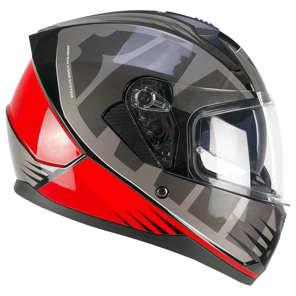 SKA-P 3MHG SPEEDER SPORT CASCO INTEGRAL GRIGIO ROSSO