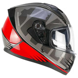 SKA-P 3MHG SPEEDER SPORT CASCO INTEGRAL GRIGIO ROSSO