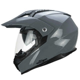 CGM 666A TWIN Mono Casco de Moto Todoterreno Aventura Gris
