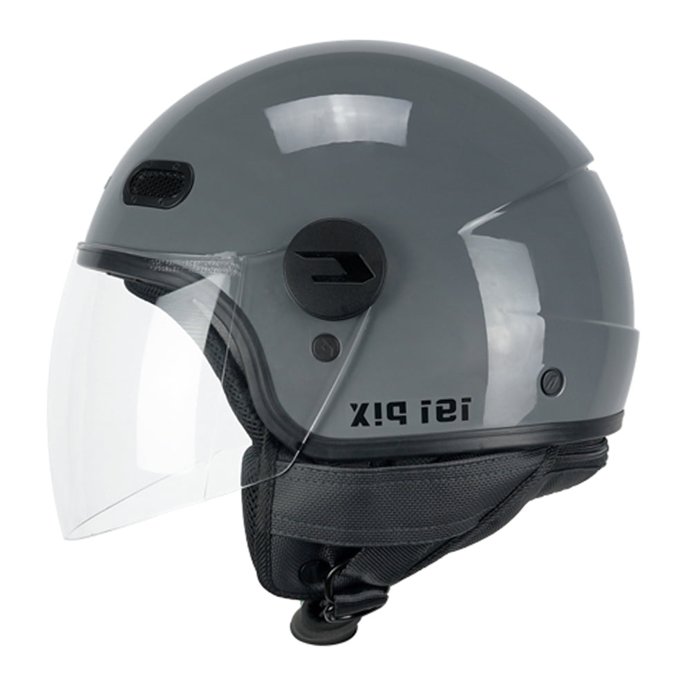 cgm 191a pix mono jet helmet long grey