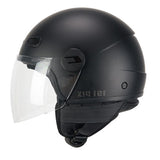 cgm 191a pix mono demi jet motorcycle helmet matt black long