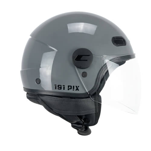cgm 191a pix mono jet helmet long grey