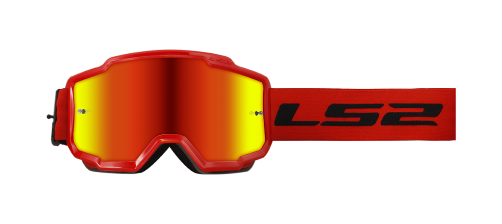 Ls2 Charger Goggle Red With Iridium Visor
