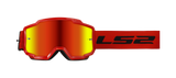 Ls2 Charger Goggle Red With Iridium Visor