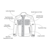 BELA Clutch Wax Urban Outfitters Jacket Navy Blue images