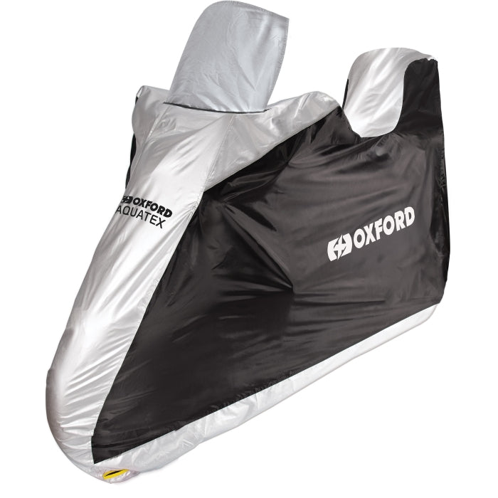Oxford Aquatex Motorcycle Cover with Top Box All-Weather Protection maximomoto.uk