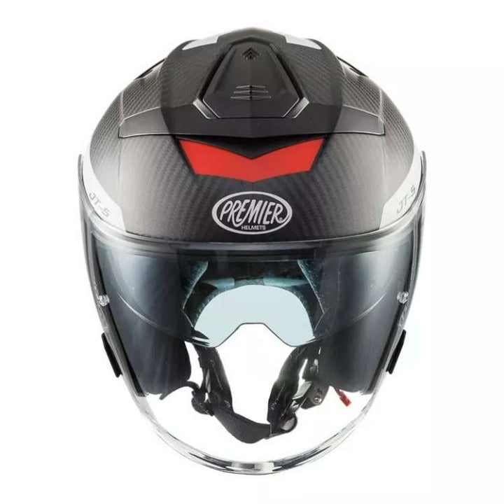 PREMIER JT5 CARBON MA 2 BM MOTORCYCLE OPEN FACE HELMET