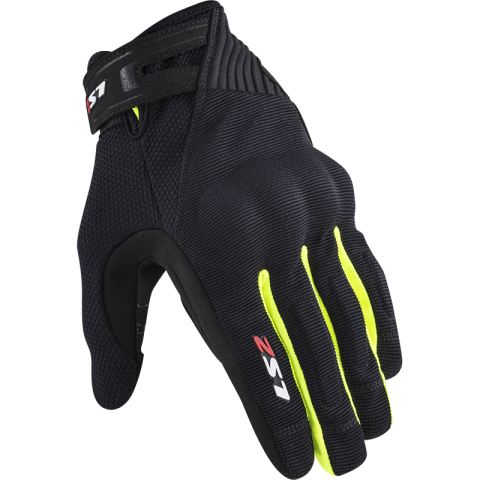 Ls2 Dart 2 Man Gloves Black H-V Yellow