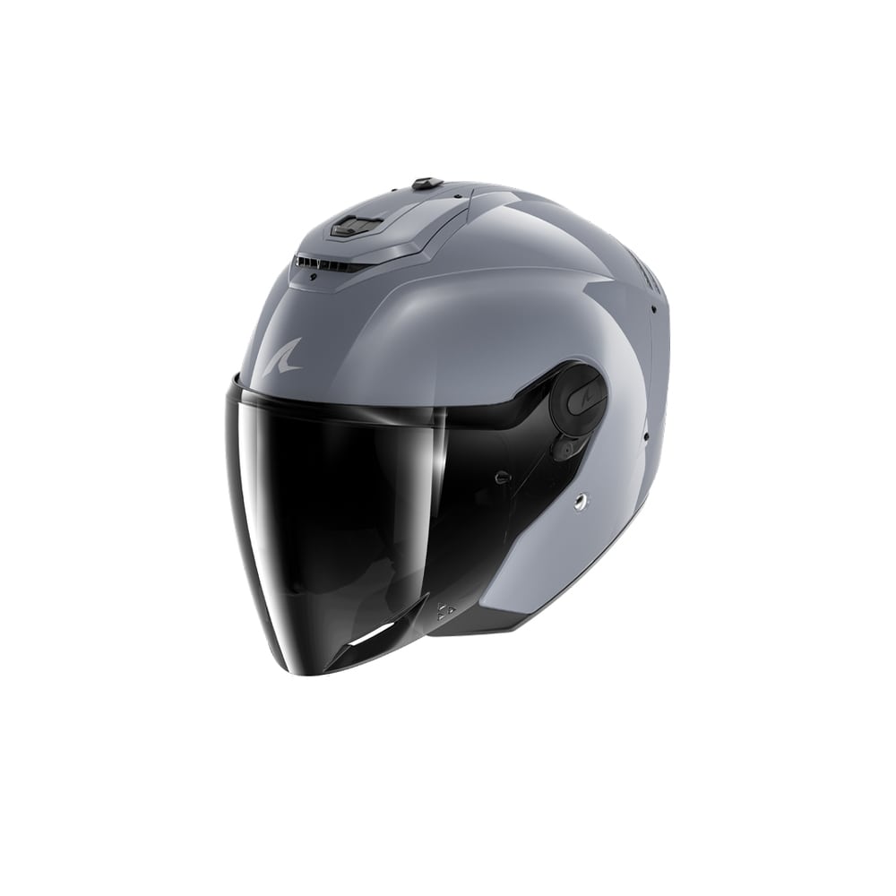 SHARK RS Jet Carbon Sombra Oscura Plata Pistola Casco