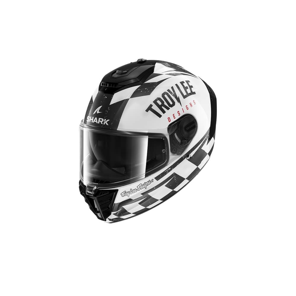 SHARK SPARTAN RS RACESHOP INTEGRAL CASCO Blanco Negro Rojo