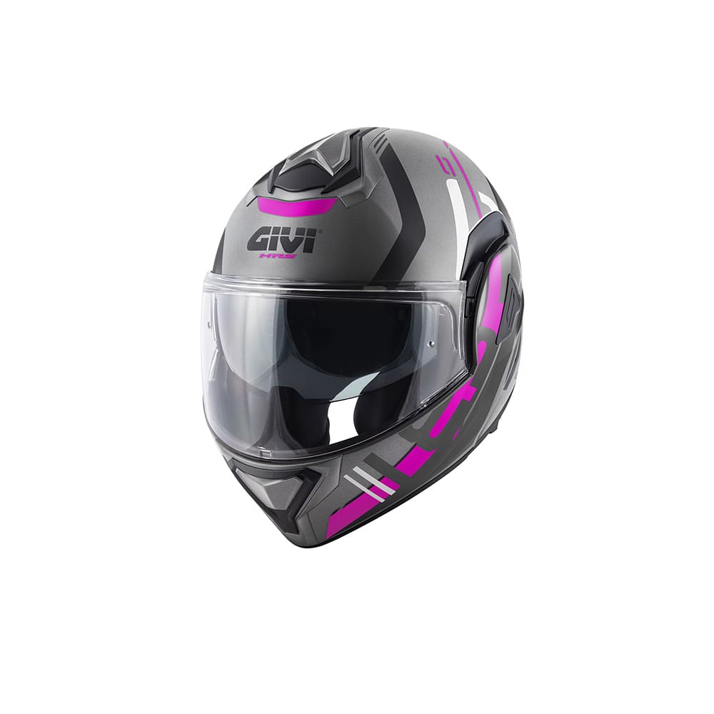 GIVI CASCOS MODULARES HX30F PULSAR TIT BLA FUCHSIA - PUTP