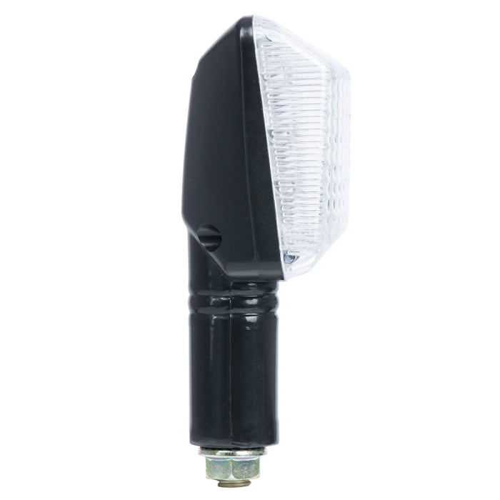 Oxford Rectangle Indicator Short Stem, Clear Lens, Black Finish