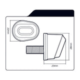 Oxford DarkEye Flush Fit Micro Indicators with Smoked Lens Black