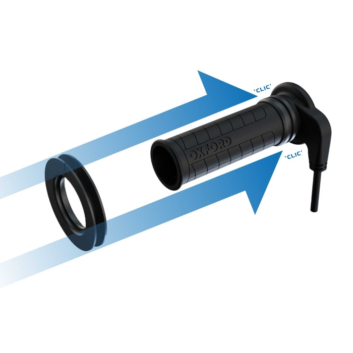 Oxford HotGrips Advanced Courier with ClicGrip Black