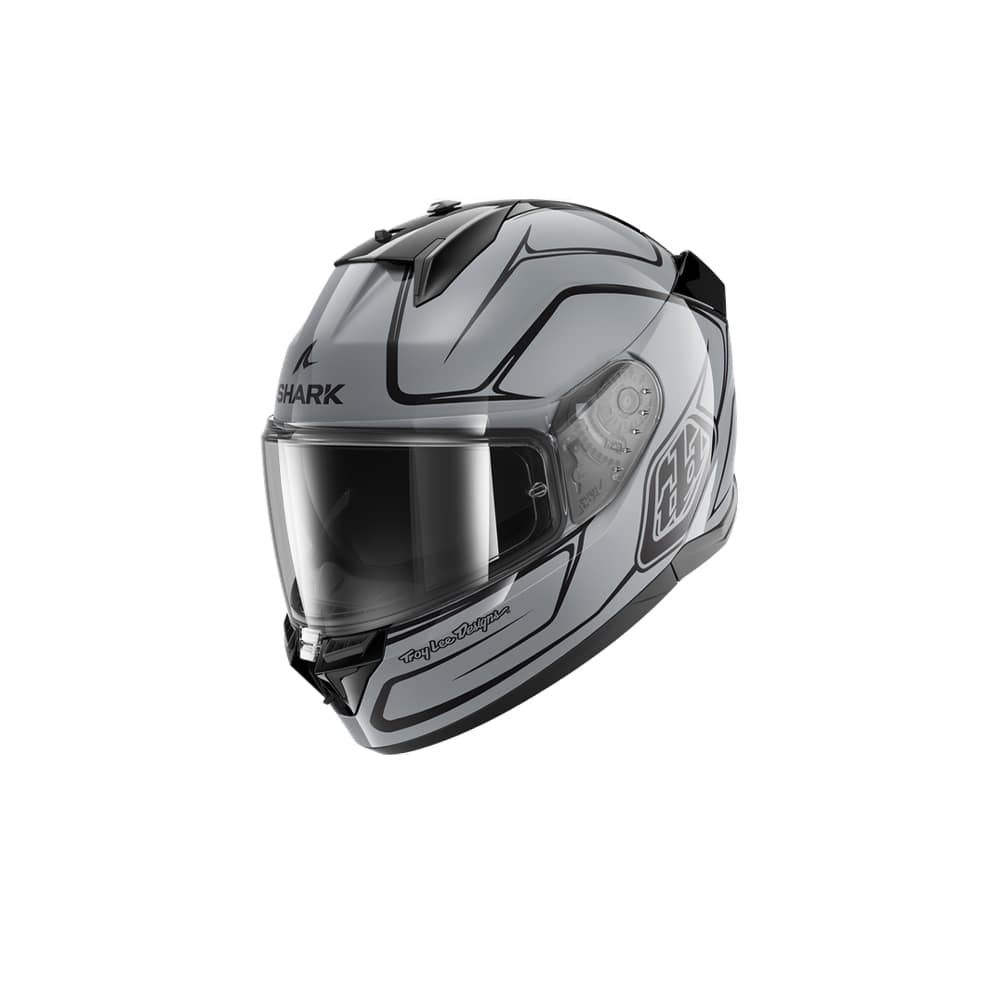 SHARK CASCOS D-SKWAL 3 DRONE PLATA NEGRO PLATA