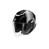 SHARK Rs Jet Stride Negro Blanco Casco