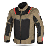 R-TECH SPIRAL MESH Motorcycle Textile Jacket Brown Black