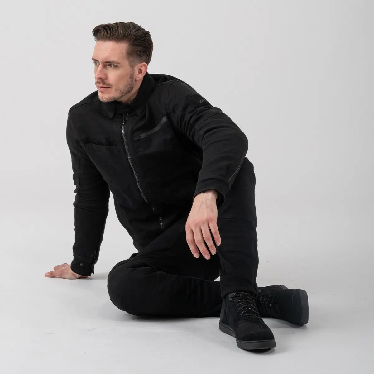 Shima Giro Hombre Chaqueta Negra