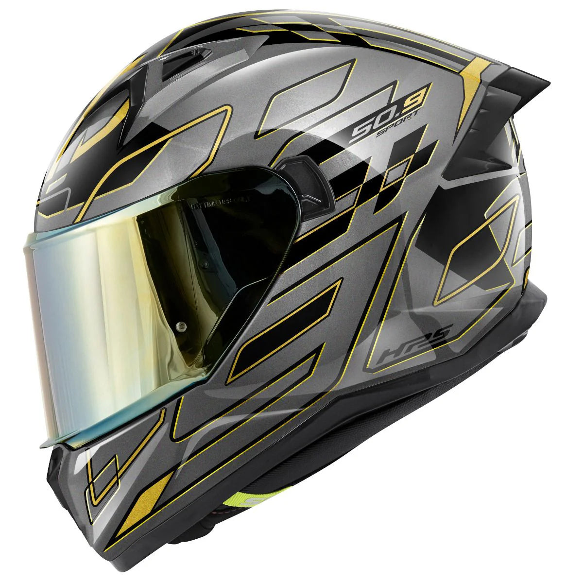 GIVI 50.9 Assault Full Face Helmet Titanium Dark Bronze Gold