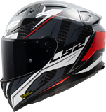 LS2 FF811 Vector II Full Face Motorcycle Helmet Savage White Red Grey
