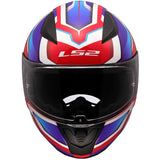 LS2 FF353 RAPID II FLITZ FULL FACE MOTORCYCLE HELMET WHITE BLUE RED