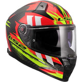 LS2 FF811 Vector II Carbon Touring Motorcycle Helmet Tantic Red H-V Yellow