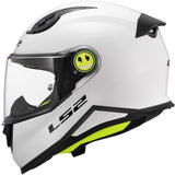 LS2 FF812 Kids Full Face Motorcycle Helmet Solid white