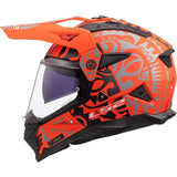 LS2 MX702 PIONEER II RANGI MOTORCYCLE ADVENTURE HELMET ORANGE