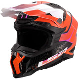 LS2 MX703 X-Force Motocross Motorcycle Helmets Galuo Orange maximomoto.uk!