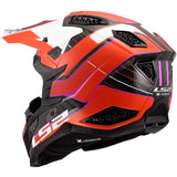 LS2 MX703 X-FORCE GALUO MOTORCYCLE MOTOCROSS HELMET ORANGE