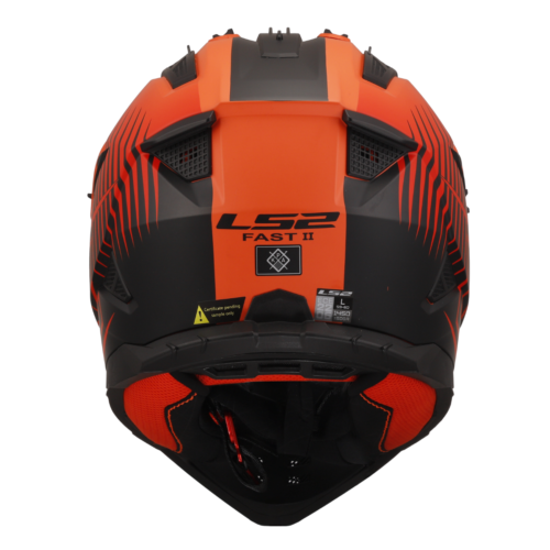 Ls2 Mx708 Fast Duck M.H-V Motocross Helmet Orange Red-06