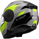 LS2 FF902 Scope II Modular Motorcycle Helmet Duria Grey H.V Yellow