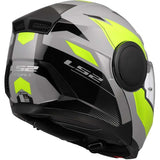 LS2 FF902 Scope II Modular Motorcycle Helmet Duria Grey H.V Yellow