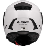 LS2 FF902 Scope II Modular Motorcycle Helmet Solid Gloss White
