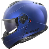 LS2 FF908 Strobe II Modular Motorcycle Helmet Matte Navy Blue maximomoto.uk!