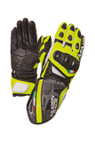 mugenrace neptun sport motorcycle gloves black yellow fluo