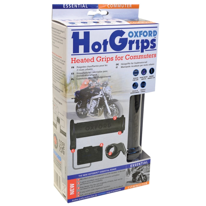 Oxford HotGrips Essential Heated Grips for Scooters & Low Power Motorcycles Maximomoto.uk