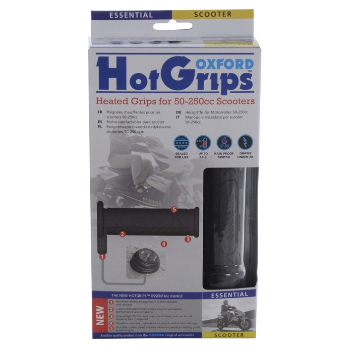 Oxford HotGrips Essential Heated Grips for Scooters & Low Power Motorcycles