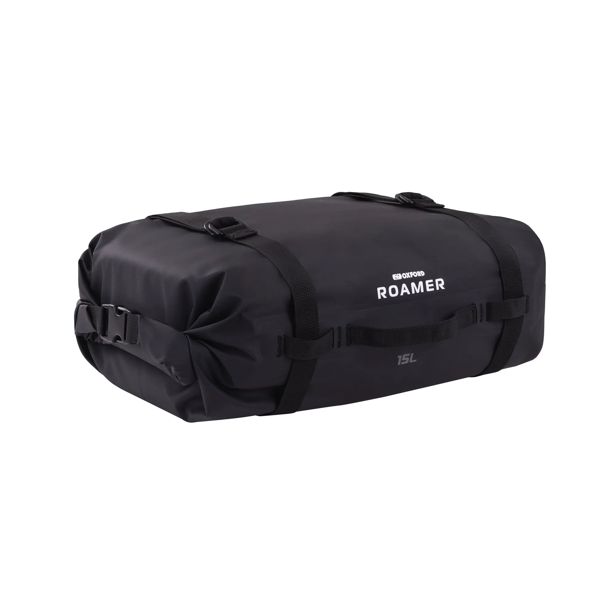 Oxford ROAMER Motorcycle Waterproof 15L Roll Bag Luggage Black