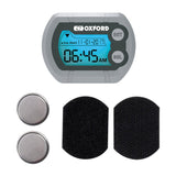 Oxford DigiClock Weather-Resistant Digital Motorcycle Clock with Ice Alert