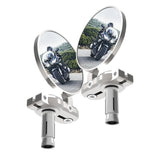 Oxford Anodised Aluminium Pair of Motorcycle Bar End Mirrors