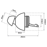 Oxford FilterBuds 22 SNR – Precision Noise Filter Earplugs for Riders