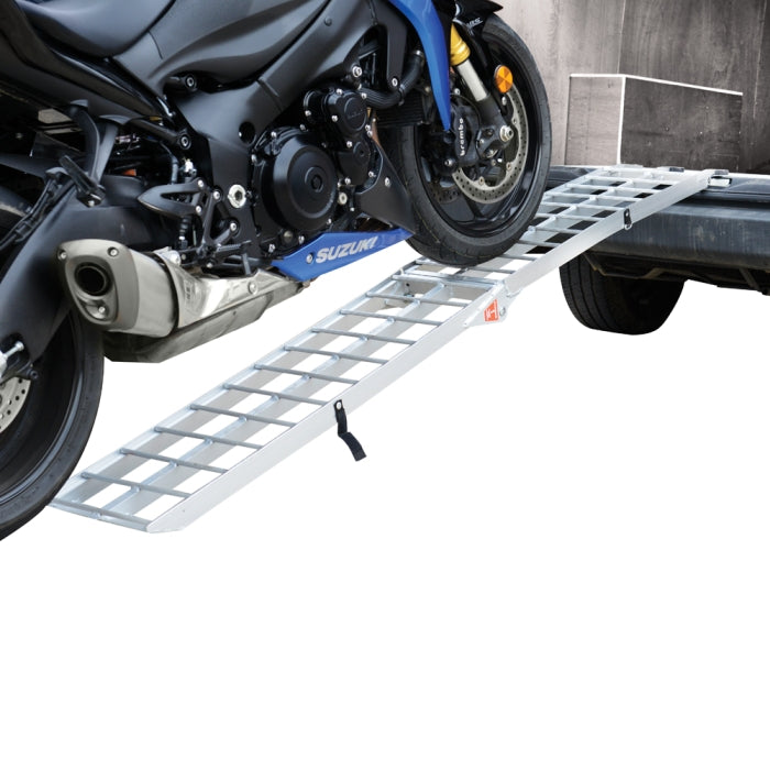Oxford Aluminium Foldable Loading Ramp 2.1 m Curved Ramp for Easy Motorcycle Loading (Up to 300 kg)