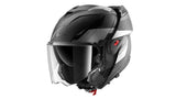 SHARK OXO MEKARIUM MOTORCYCLE HELMET MAT ANTHRA CHROME BLACK