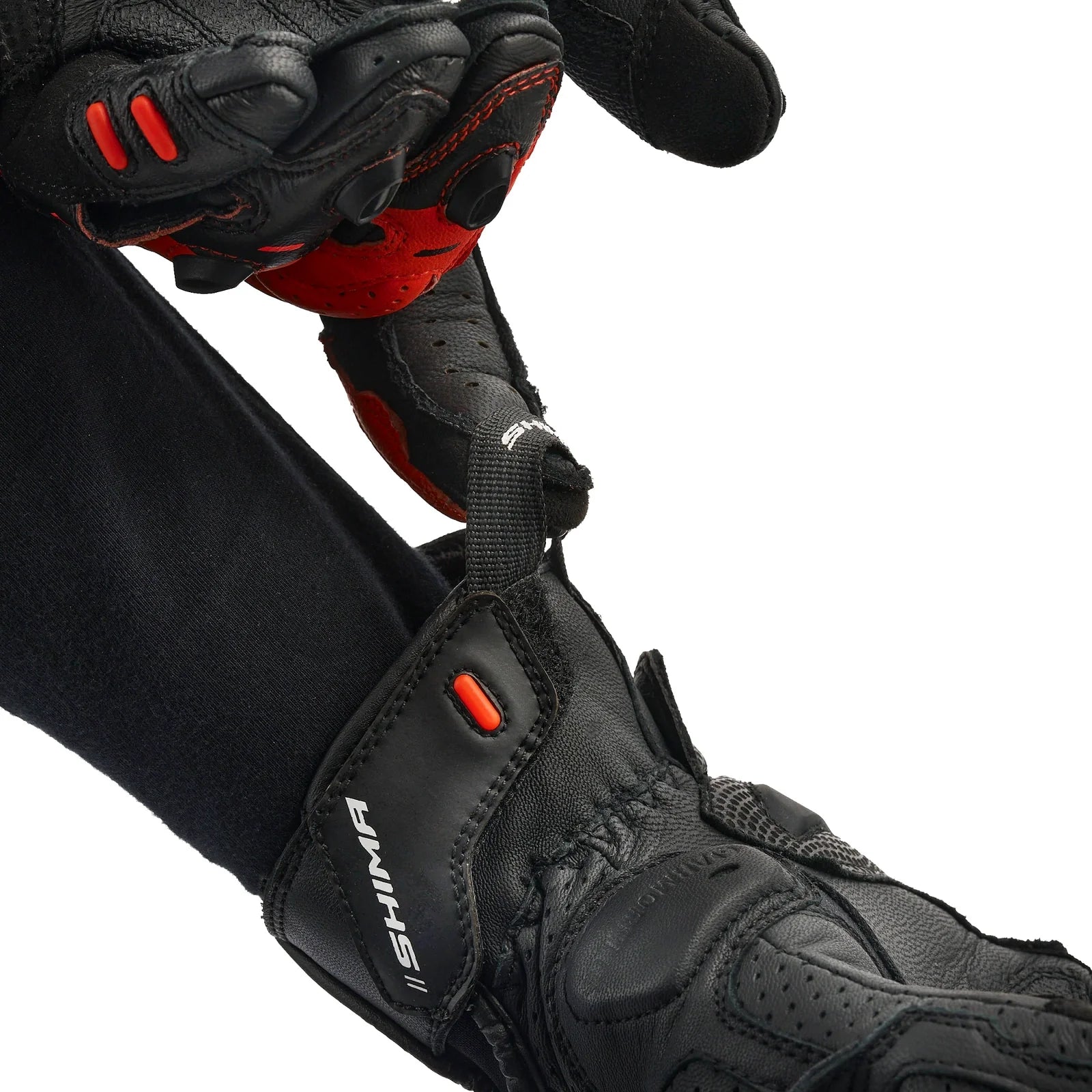SHIMA XRS-3 SHORT RACING GUANTES MEN NEGRO/ROJO