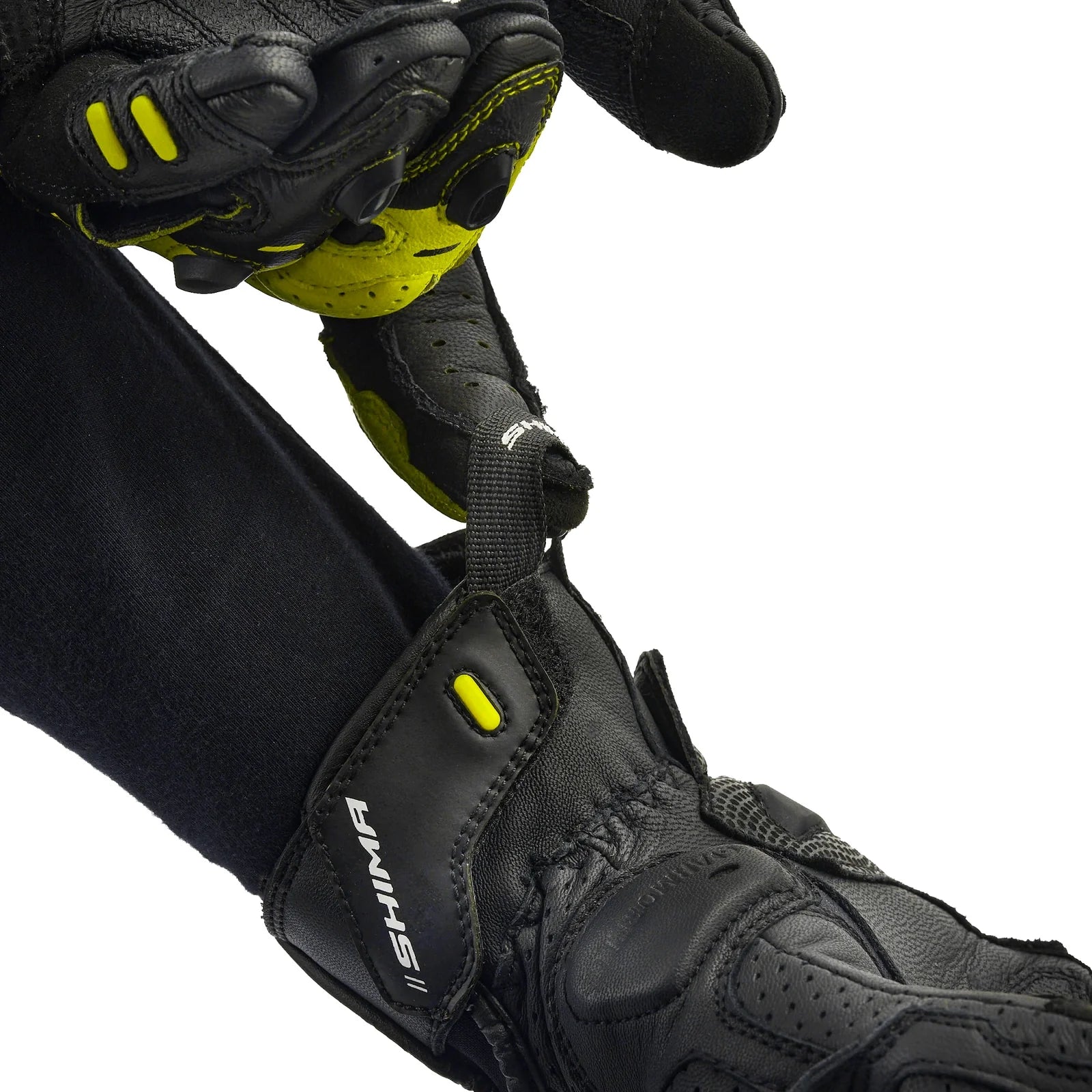 SHIMA XRS-3 SHORT RACING GUANTES MEN NEGRO/AMARILLO FLUO