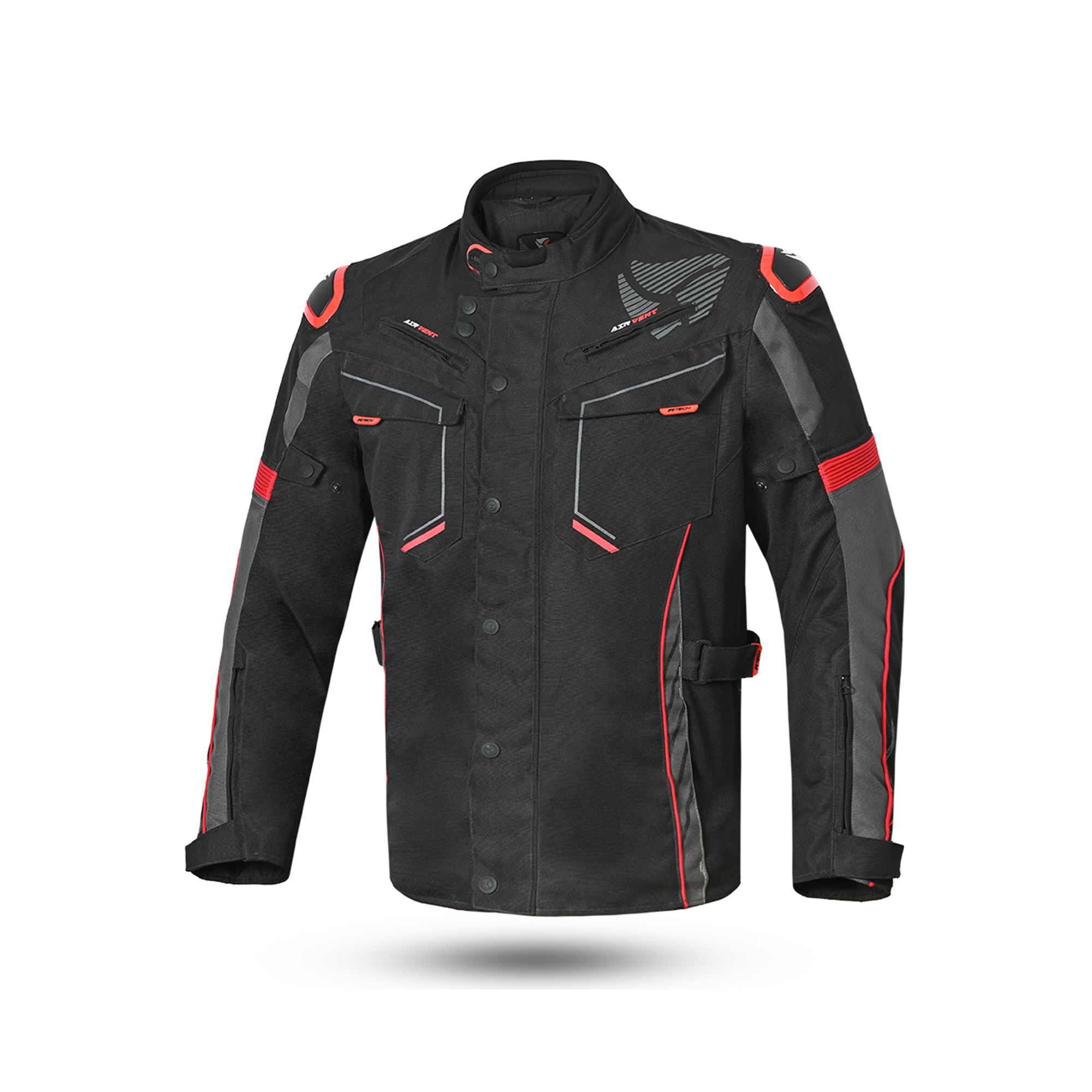 r-tech knight rider long motorcycle touring jacket black