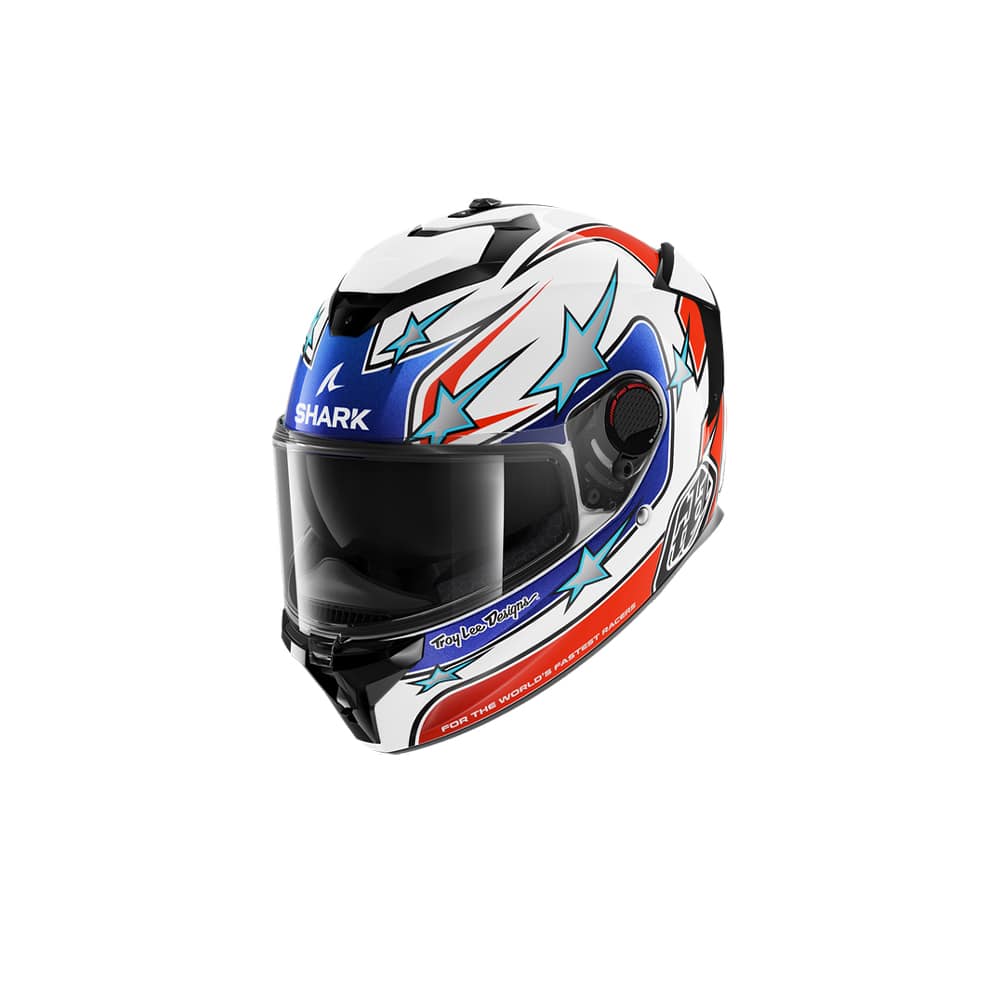 SHARK INTEGRAL CASCO SPARTAN GT PRO FLAGSTAFF Blanco Rojo Azul