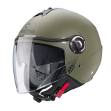 CABERG IVIERA V4X Jet Motorcycle Helmet Military Green Matte